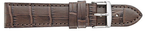 351 Flat Stitched Alligator Grain Watch Strap