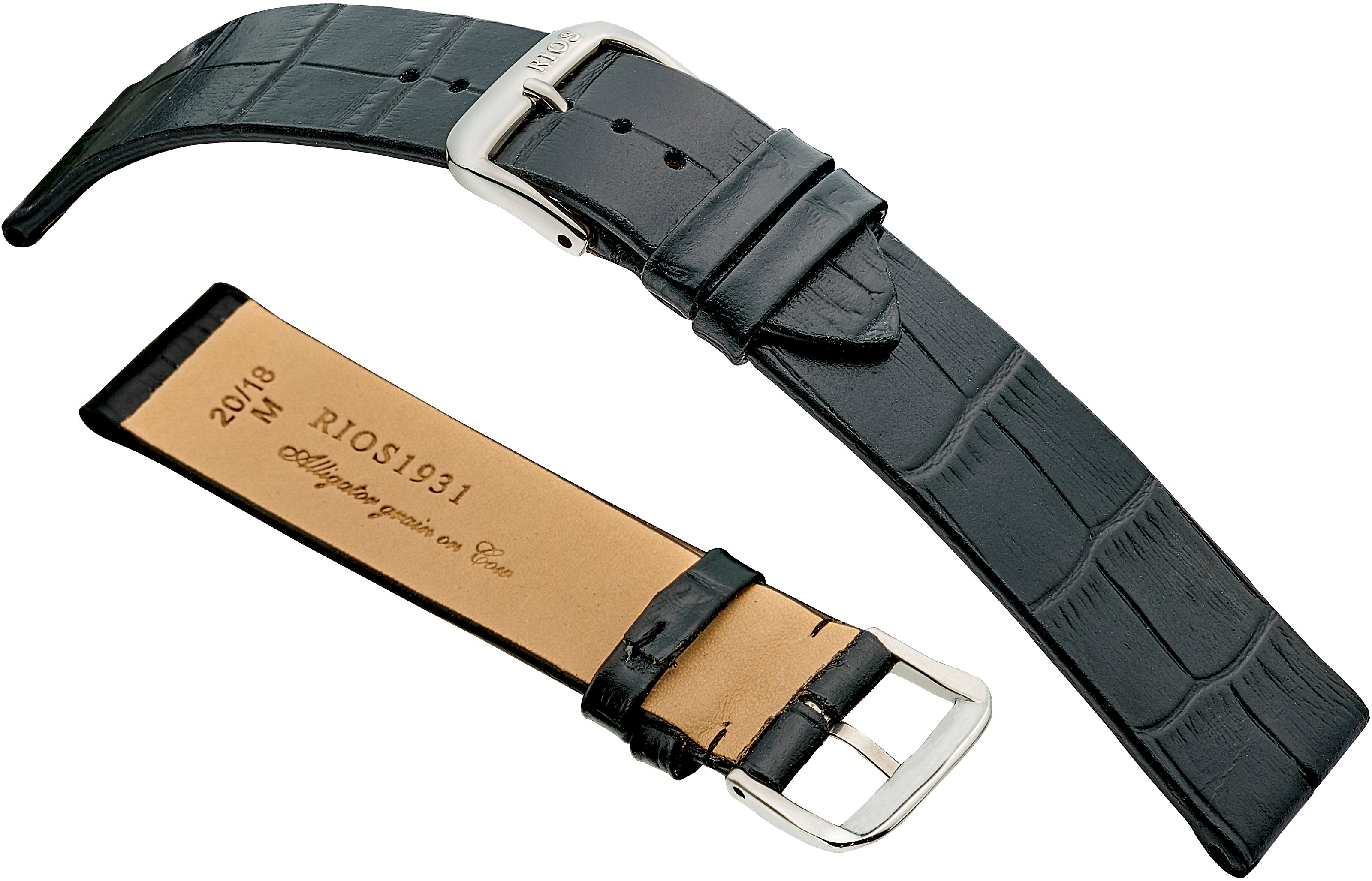 R35 Embossed Alligator Grain on Genuine Cow Leather - Miami