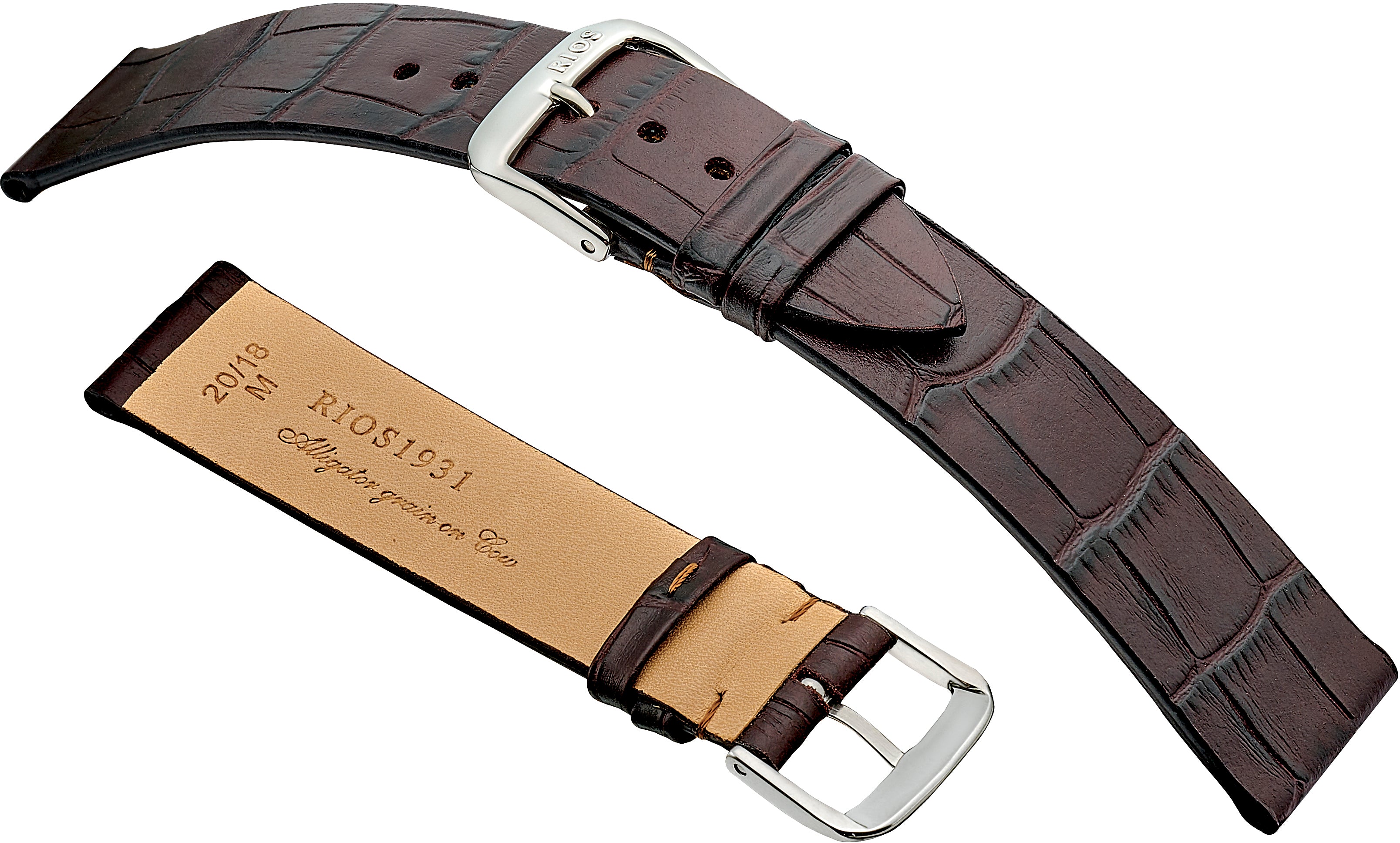 R35 Embossed Alligator Grain on Genuine Cow Leather - Miami