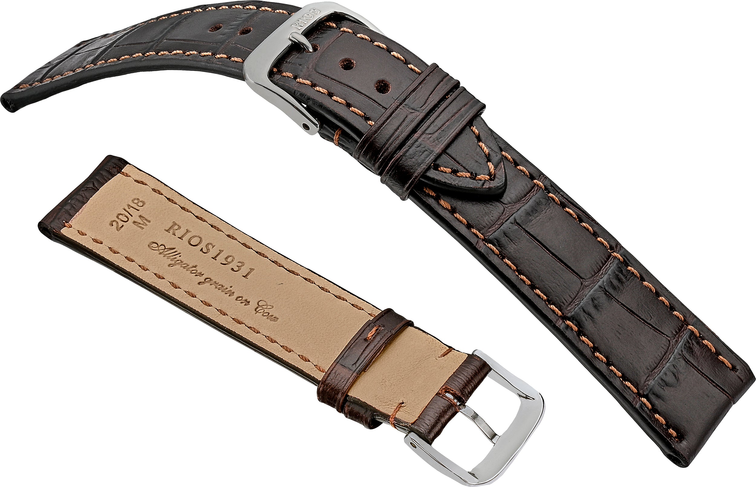 R52 Embossed Alligator Grain on Genuine Cow Leather - Orlando