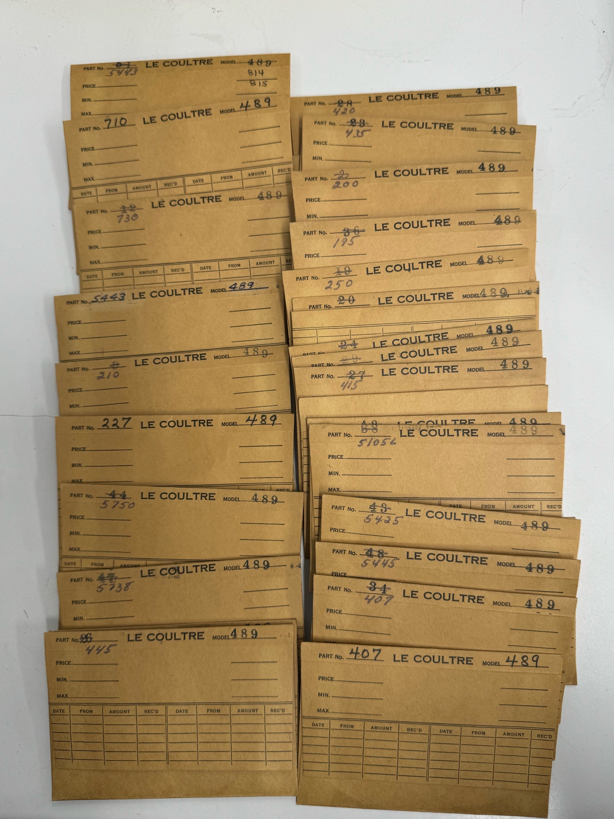 Jaeger LeCoultre Part #489 Crown Wheel By Caliber