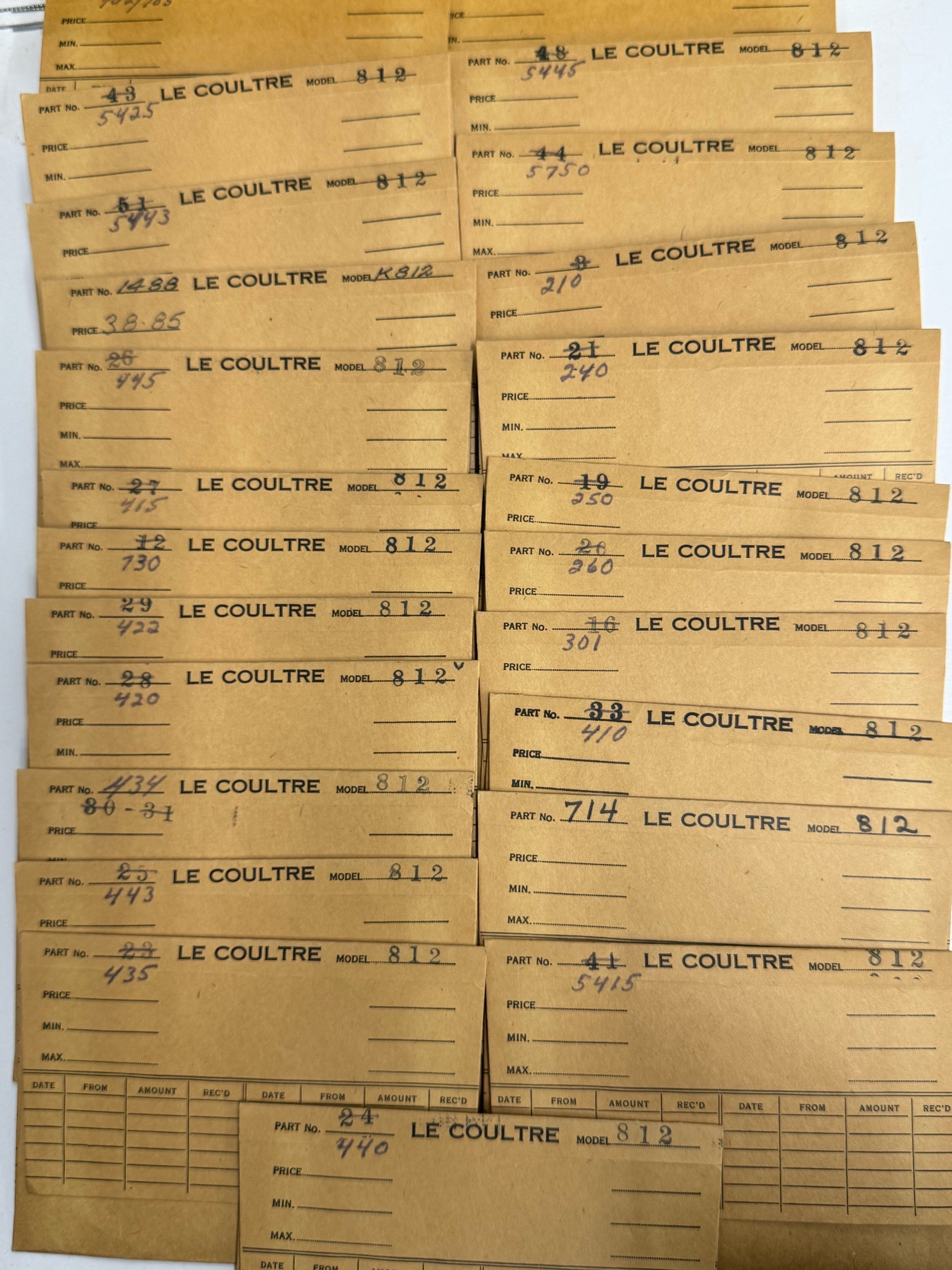 Jaeger LeCoultre Part #812 Crown Wheel By Caliber