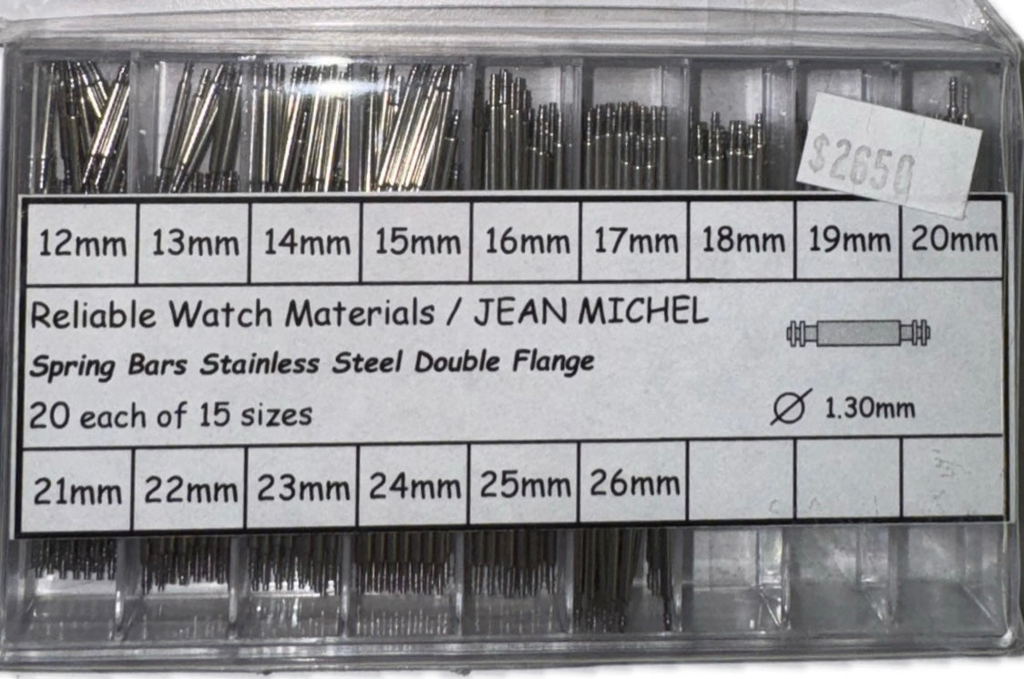 Spring Bars Stainless Steel Double Flange