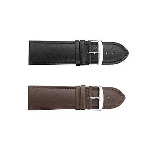 336 Stitched Calf Skin Leather Watch Strap