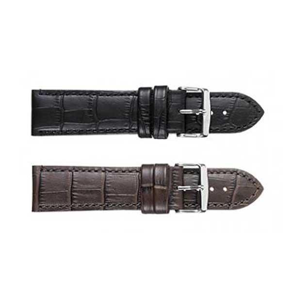 351 Flat Stitched Alligator Grain Watch Strap