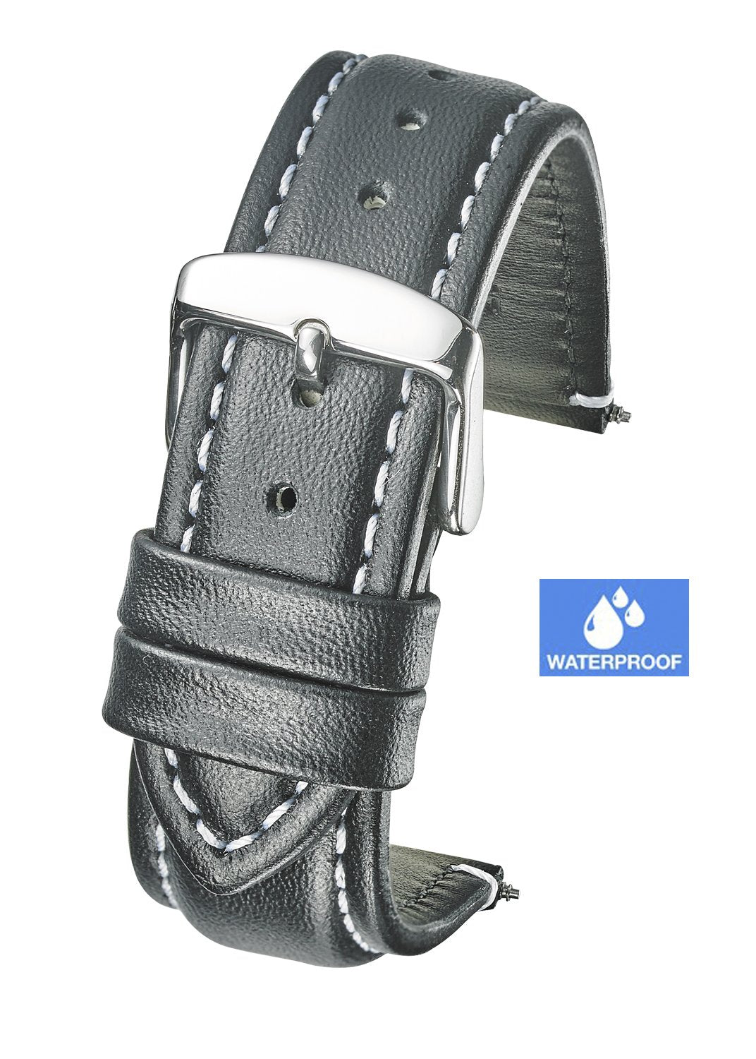 364 Sporty Padded Stitched Waterproof Watch Strap