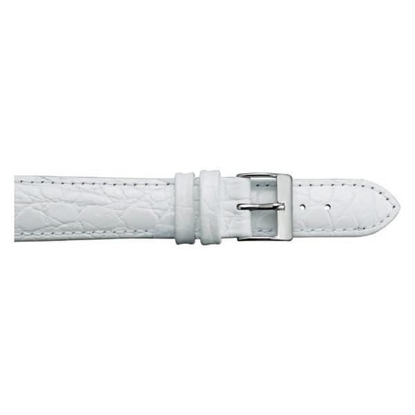 371 Padded Stitched Crocodile Grain Watch Strap