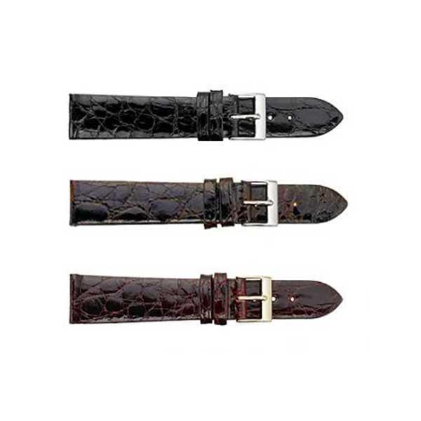 397 Genuine Crocodile Flat Thin Watch Band