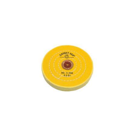 5" Diameter Chemkote Yellow Buffs with Leather Center