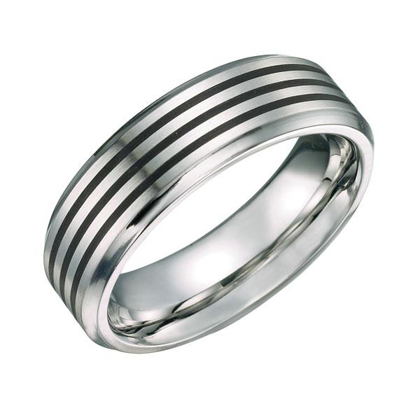 Black Inlay Cobalt Ring CR24