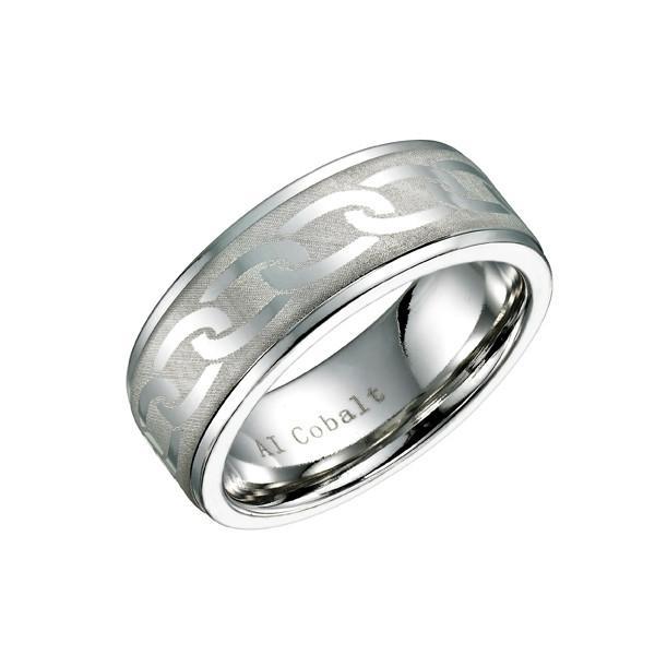 Laser Engraved Cobalt Ring CR25