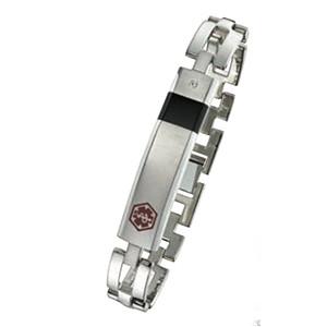 SB801MED Stainless Steel Medical ID Bracelet