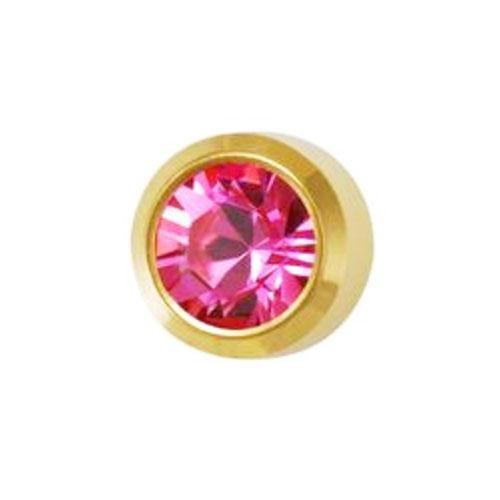 October Rose Studs in Bezel Setting - card of 12 pairs