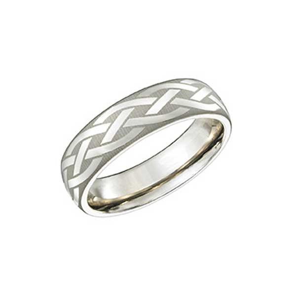 Patterned Titanium Ring TR10