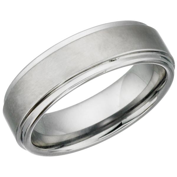 Brushed Finish Tungsten Ring TUR14