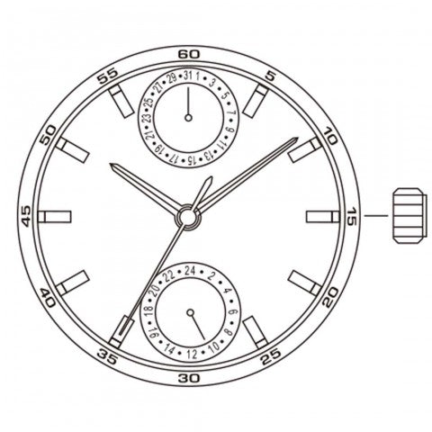 6P23 Miyota Watch Movement