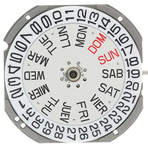 1S02 Day/Date at 3 Miyota Watch Movement