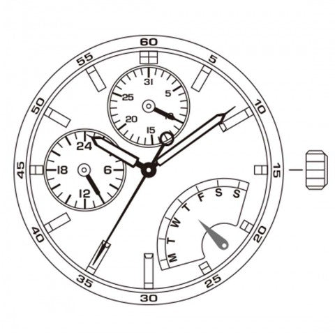 JR00 Miyota Watch Movement