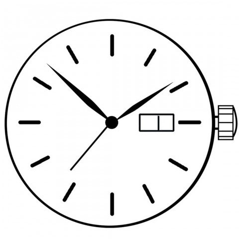 2105 Day/Date 3 Miyota Watch Movement