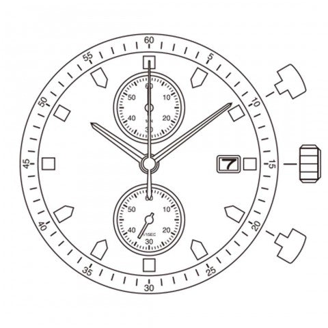 0S11 Date 3 Miyota Watch Movement