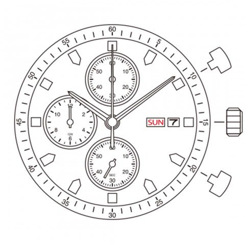 0S00 Miyota Watch Movement
