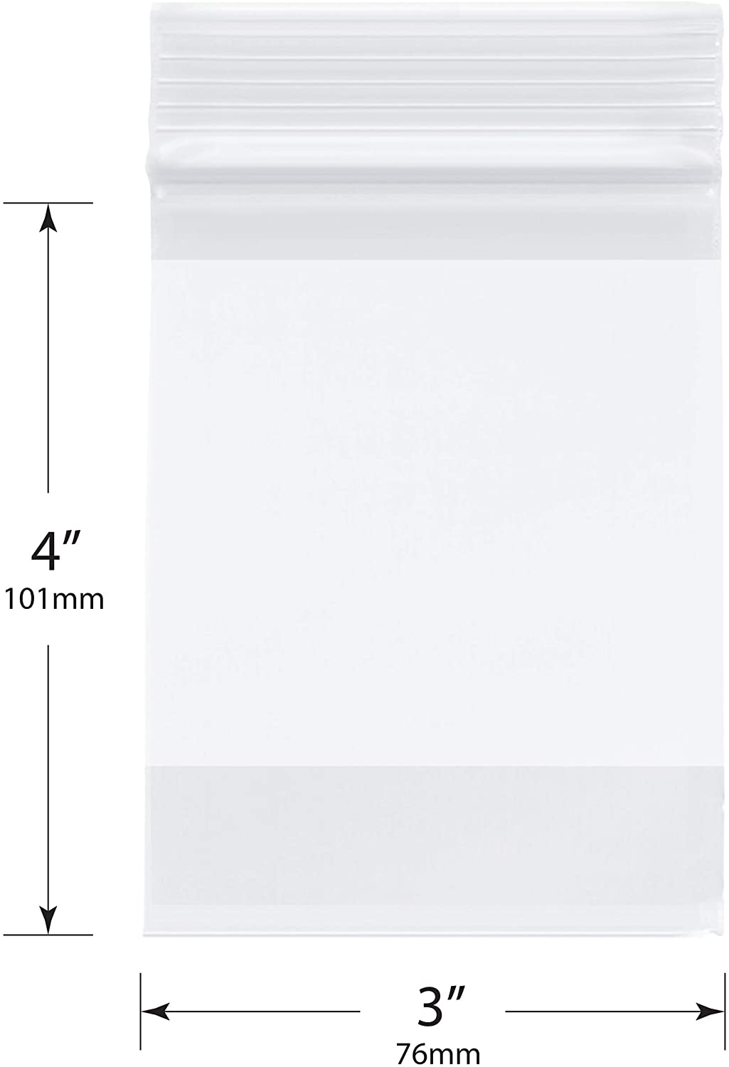 3" x 4" Ziplock Bags (Case of 1000)