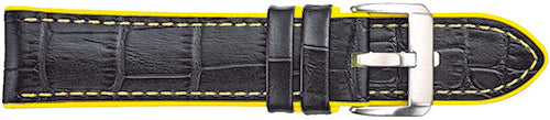 368 Alligator Grain Watch Strap with Silicone Lining