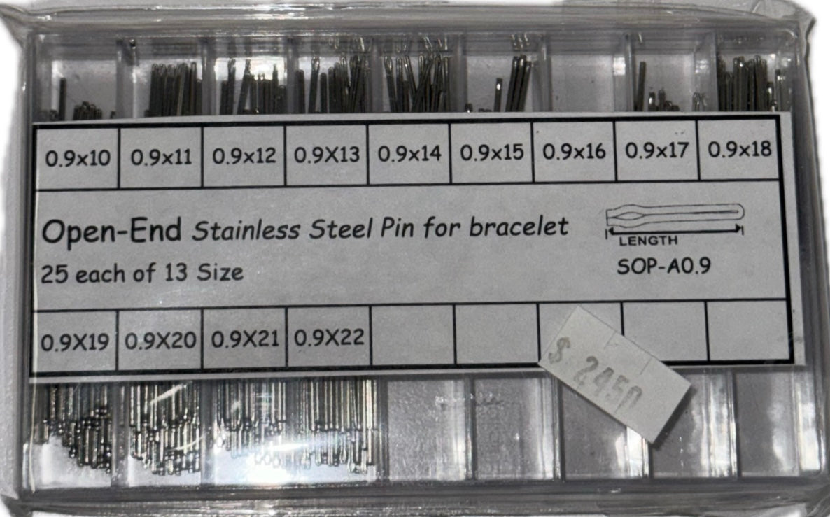 Open-End Stainless Split Pins for bracelet 0.9 mm