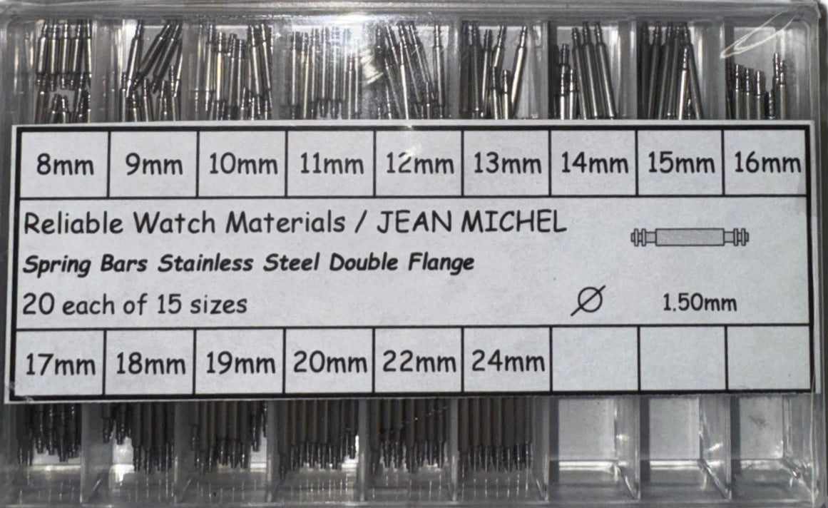 Spring Bars Stainless Steel Double Flange