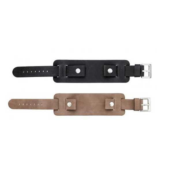 199 Flat Thick Leather Cuff Watch Band