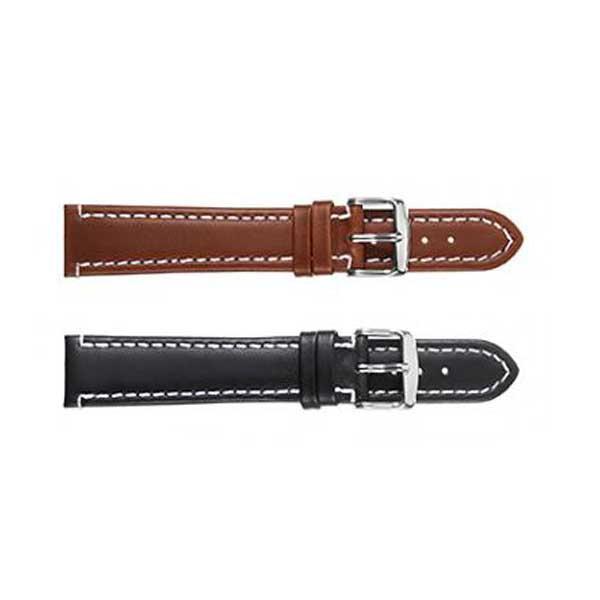 308L Stitched Oil Leather Watch Strap