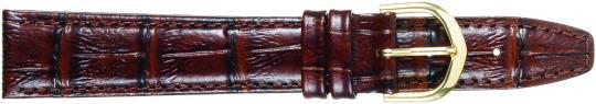 317L Crocodile Grain Padded Stitched Watch Strap