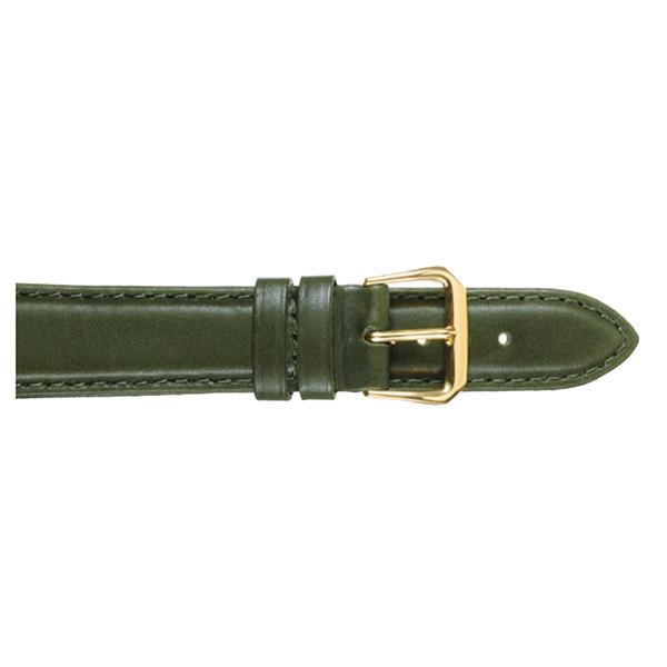 331 Smooth Padded Stitched Leather Watch Strap