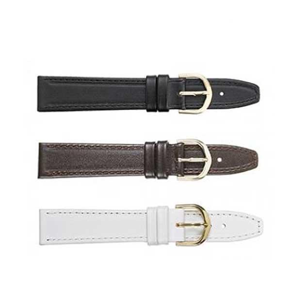 334 Flat Stitched Leather Watch Strap