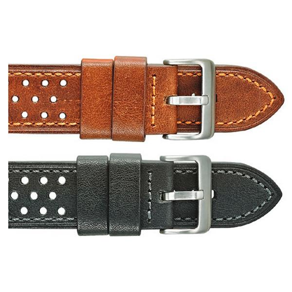 373 Thick Stitched Leather Watch Band