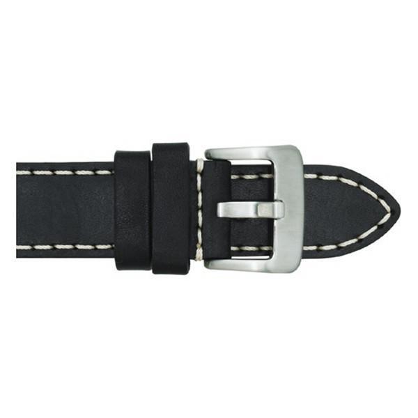 383 Flat Thick Oil Leather Watch Strap