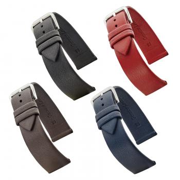 407 Soft Smooth Flat Leather Watch Band