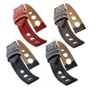 429 Flat Stitched Crushed Leather Watch Band