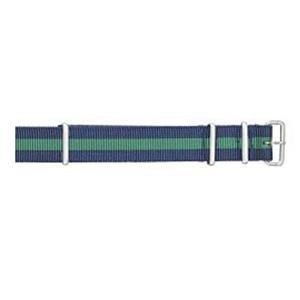 Blue & Green 10.5 Inch Long Military Style Nylon Watch Straps