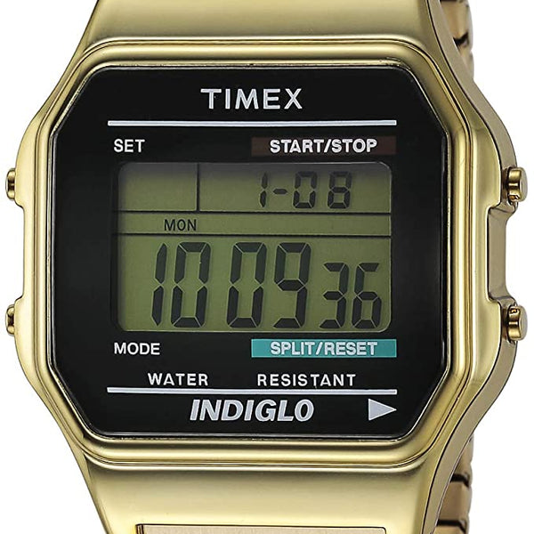 Timex gold best sale digital watch