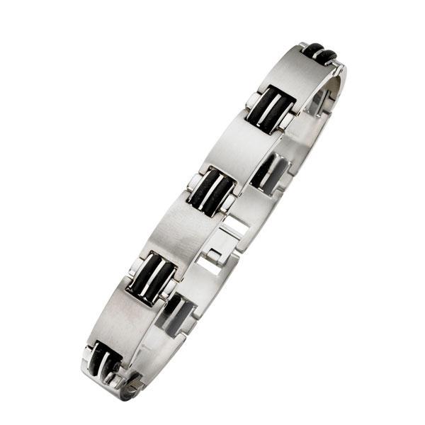 TB622 Titanium Bracelet with Rubber