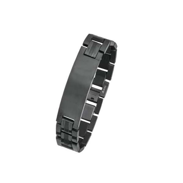 TB910 Black Plated Steel Bracelet
