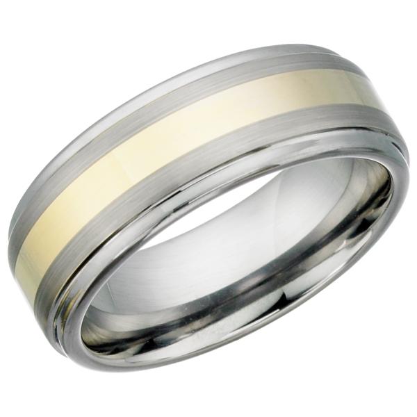 Two Tone Tungsten Ring TUR12
