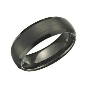 Black Tungsten Ring TUR36