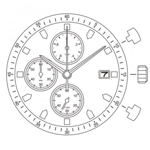 6S10 Miyota Watch Movement