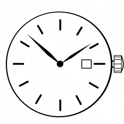 VX89 Date 3 Epson Watch Movement