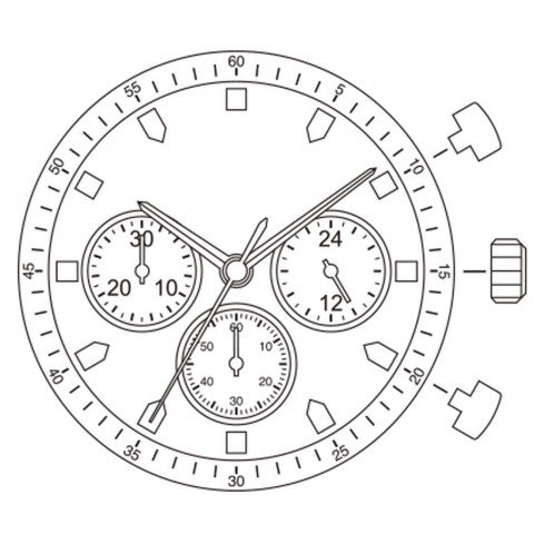 JS20 Miyota Watch Movement