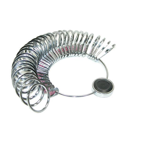 Flat Ring and Finger Sizer - Sizes 1 to 15